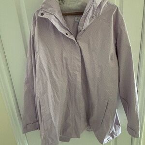 Columbia Women's Lavender Polka Dot Rain Jacket